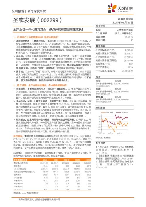 圣农引领行业变革，最新发展动态全面解析